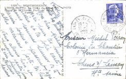 MODERN CARD Montmorency the Town hall the Cedar Of Lebanon