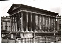 POSTAL MODERNA Nimes el monumento cuadrado de la casa