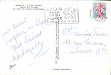 CPM Lyon Sorte Du Tunnel Le Pont De Lattre De Tassigny