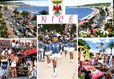 MODERN CARD the Dimension of Azure Nice Majorettes Carnival