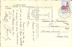 MODERN CARD the Dimension of Cannes Azure the Walk Of the Small cross