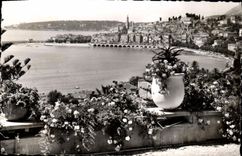 POSTAL MODERNA la dimensión del azul de la opinión y del cabo Martin Menton