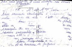 POSTAL MODERNA la dimensión del azul de la opinión y del cabo Martin Menton