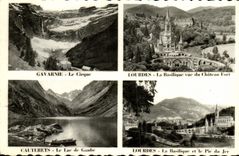 MODERN CARD Gavarnie the Circus Doors the Basilica Seen Of the Strong Castle