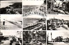 MODERN CARD Basin of Arcachon the cornice Beach of Abatilles Notre Dame of the Master keys the dune