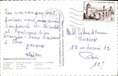 MODERN CARD Basin of Arcachon the cornice Beach of Abatilles Notre Dame of the Master keys the dune