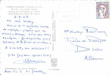 MODERN CARD Vernet Les Bains the Old Village Dominates By the Castle And the Church Notre Dame Del Puig