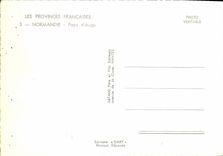 MODERN CARD the French Provinces Normandy Country of Trough Lisieux Caen Mezidon Le Havre