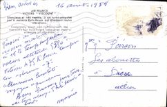 MODERN CARD Air France Vickers Viscount Quiet And Very Fast Plane