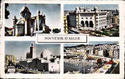 CPM Souvenir D'Alger