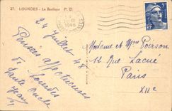 VINTAGE POSTCARD Heavy the Basilica Shepherd Sheep