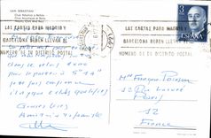 POSTAL MODERNA club Nautico allí Bahía de San Sebastian