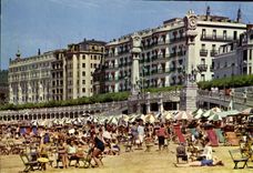 MODERN CARD San Sebastian Playa Of Concha there Relojes