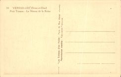 VINTAGE POSTCARD Versailles Small Trianon the House Of the Queen