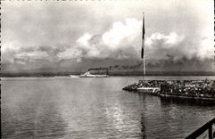 CPM Hermancia La Jetee Et Le Jura Bateau