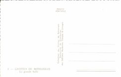 MODERN CARD Caves De Betharram the Big room