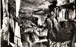 MODERN CARD Caves De Betharram Columns In Formation