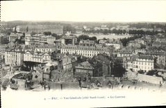 VINTAGE POSTCARD Pau View the Militaria Barracks