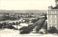 VINTAGE POSTCARD Pau Seen On Jurancon And the Boulevard Of the Pyrenees