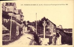 VINTAGE POSTCARD Perros Guirec Martyrdom De Trestrignel And Villas