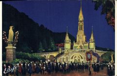 MODERN CARD Heavy the Procession with the Torches