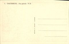 CPA Cauterets Vue Generale