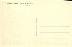 CPA Pierrefitte Route De Cauterets
