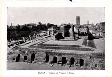 POSTAL Roma Tempio Di Venere E Roma de la VENDIMIA