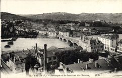 VINTAGE POSTCARD Pau Jurancon And Gace Seen Of the Castle