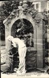 VINTAGE POSTCARD Pau the Fountain Of the Place Thiers Gabard