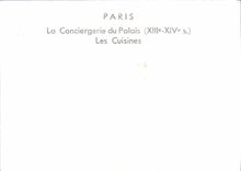 CPM Paris La Conciergerie Du Palais Les Cuisines