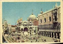 MODERN CARD Venezia Piazzetta San Marco Dal Mare If Presented Elegantissima Con Due the Column Di San Teodoro E Del Leone Di San Marco