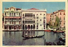 MODERN CARD Venezia Palazzo Zuane Contarini Ca D' Oro Venne Eretto Dipinto