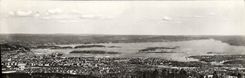 VINTAGE POSTCARD Oslo UTsikt FRA Frognersaeteren