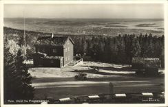 VINTAGE POSTCARD Oslo Utsikt FRA Frognersoeteren