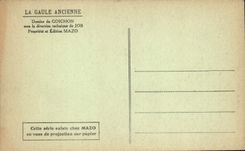 VINTAGE POSTCARD Gaulle old Teutons with the battle of Aix