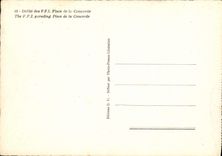 CPM Defile des FFI Place de la Concorde Militaria Tank
