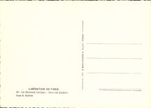 MODERN CARD Release Of Paris General Leclerc Militaria