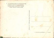 MODERN CARD the General Bradley and general Koenig in front of the tomb of balanced tinconnu Paris Arc de Triomphe