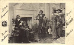 VINTAGE POSTCARD Cookies Pictoria Chocolates the Three Dumas Musketeers