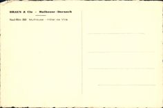 VINTAGE POSTCARD Mulhouse Town hall