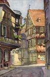 VINTAGE POSTCARD Colmar Street be Merchants