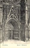 POSTAL Strassburg Munster Mittelportal de la VENDIMIA