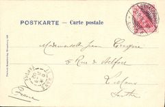 POSTAL Strassburg Munster Astronomische Uhr de la VENDIMIA