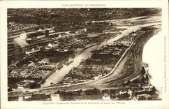 La autoridad portuaria de la POSTAL de la VENDIMIA de Estrasburgo antes de los lavabos portuarios de la industria y el comercio y el aceite atracan