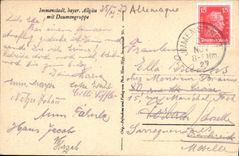 VINTAGE POSTCARD Immenstadt