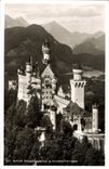 VINTAGE POSTCARD Schloss Neuschwanstein U Hohenschwangau