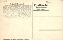CPA Wurzburg Luitpold Denkmal