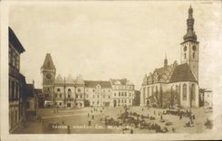 CPA Tabor Namesti Csl Repubuky