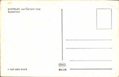 POSTAL Kostelec de la VENDIMIA y sanatorio de Cernymi Lesy